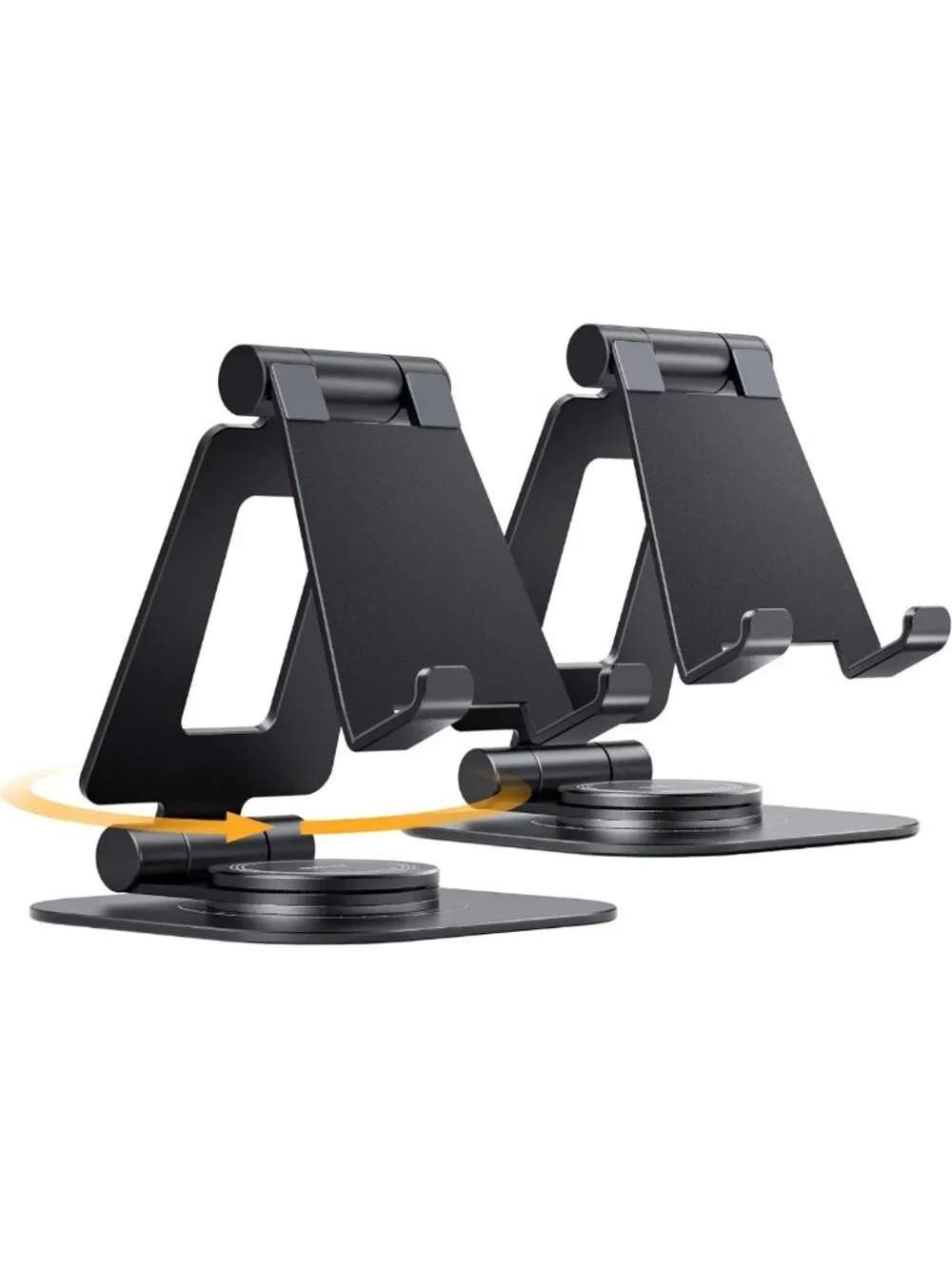 2-Pack 360° Rotating Adjustable Phone Stands - Charging-Friendly & Versatile